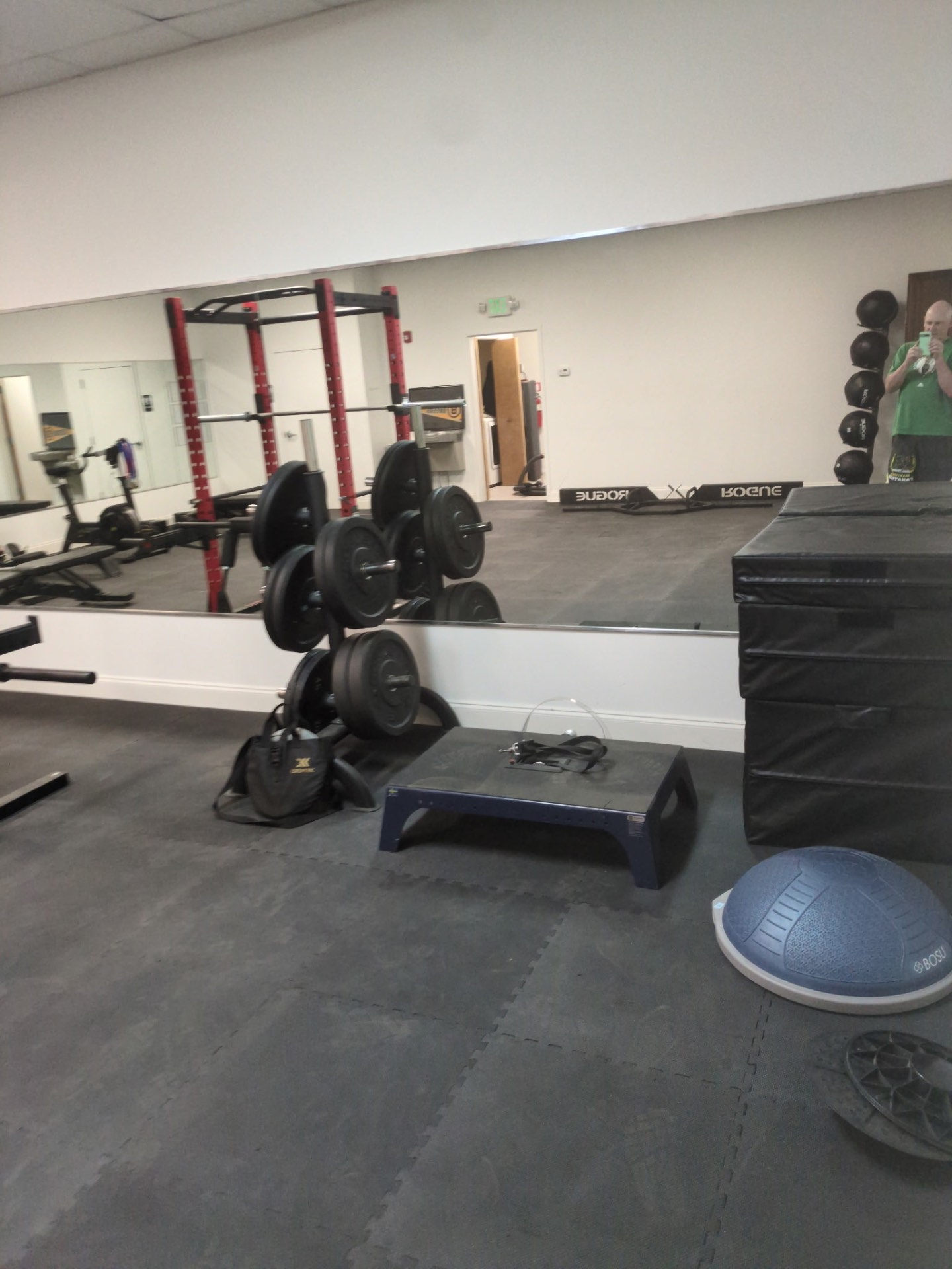 Plate tree, plyo boxes, and conditioning tools
